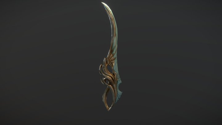 #12 Elven Sword 3D Model