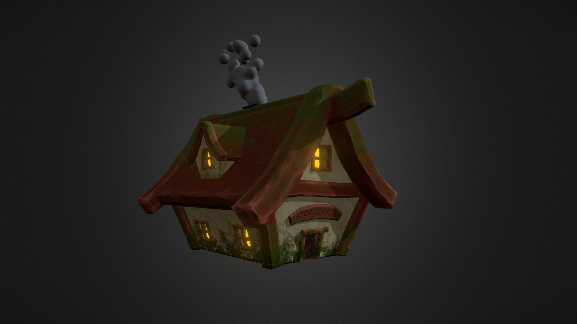 Stylized Cottage — Sketchfab embed 3D viewer
