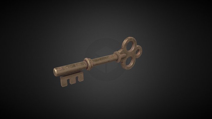 Medieval Key 3D Model