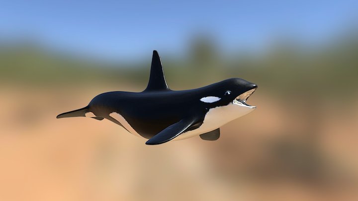 Toy Orca 3D Model