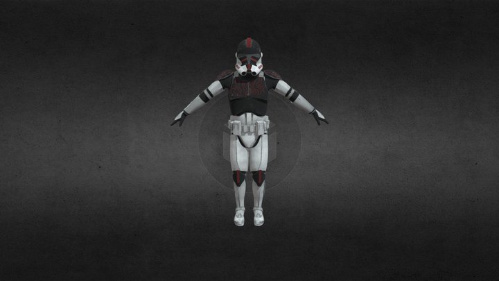 Clone Commander Pryx 3D Model