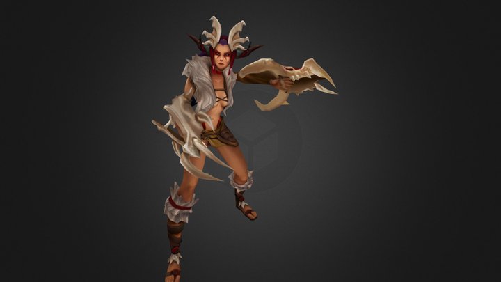 Shyvana Bone 3D Model