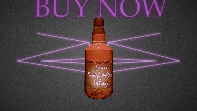 Whiskey Flasche 3D Model