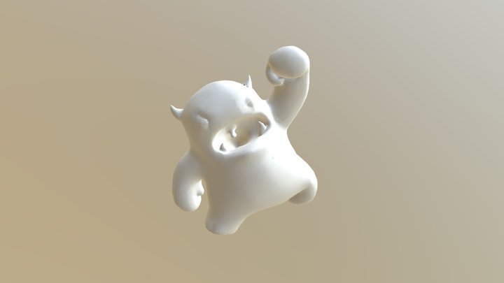 Melvin Sculpt Decimated 3D Model
