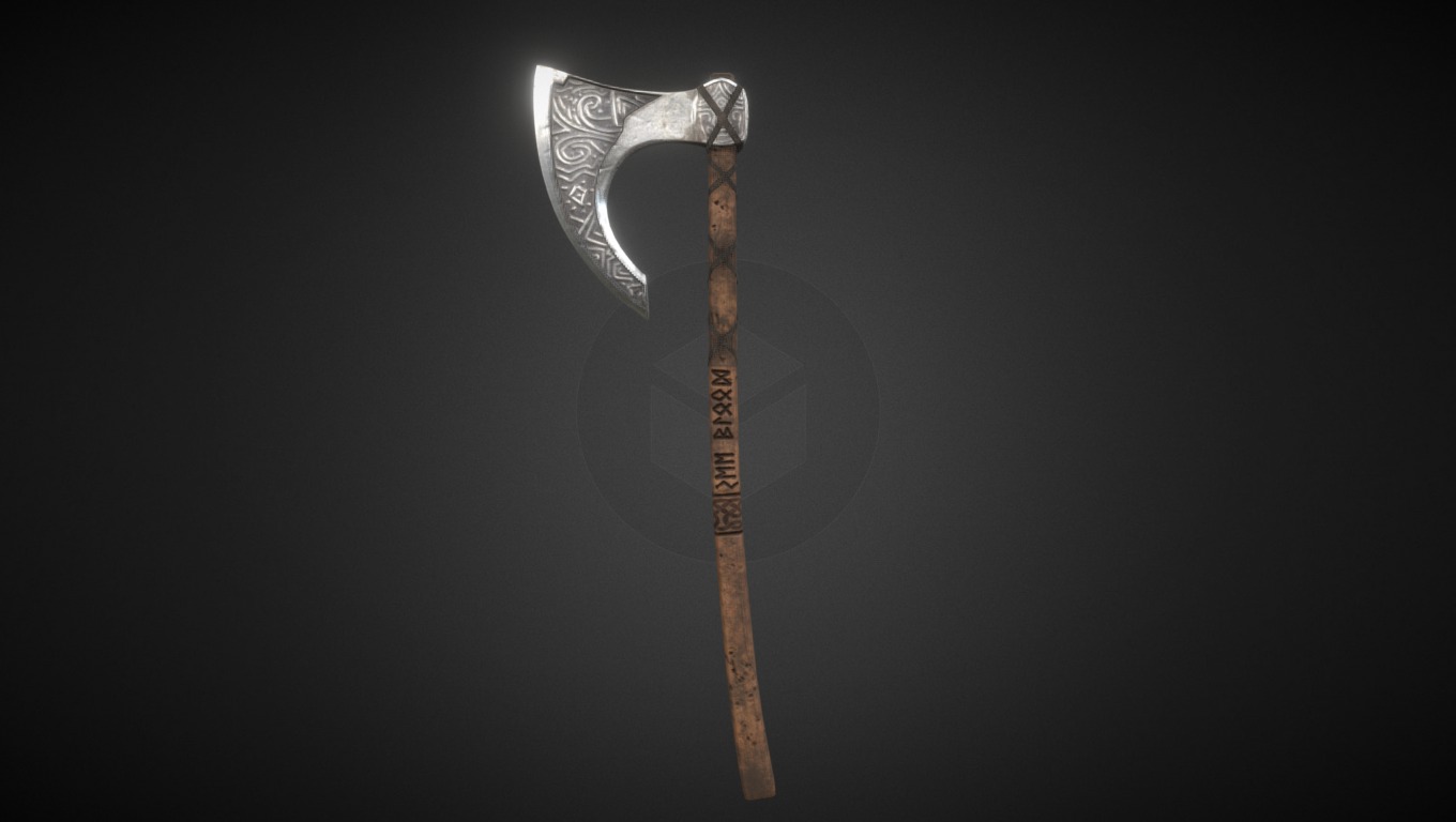 Viking Ax - 3D model by esgiles [be8c2c5] - Sketchfab