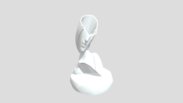 Girl Char Vase 3D Model