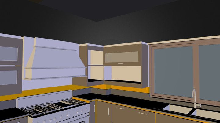 Kitchen V.1 3D Model