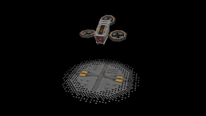 Surveillance Camera/Recon Drone 3D Model