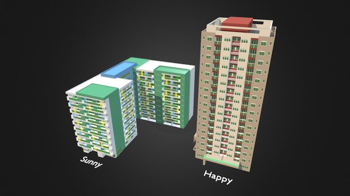Torres: Sunny e Happy 3D Model