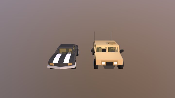 Simple Cars 3D Model