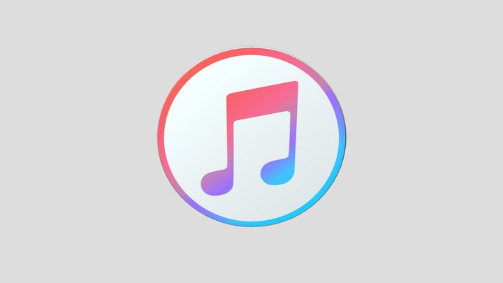 Apple Music Logo 3D Model