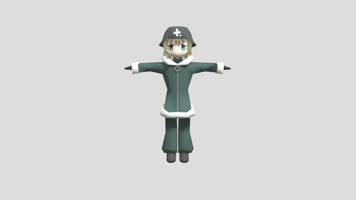 Yuri from Girls Last Tour 3d model