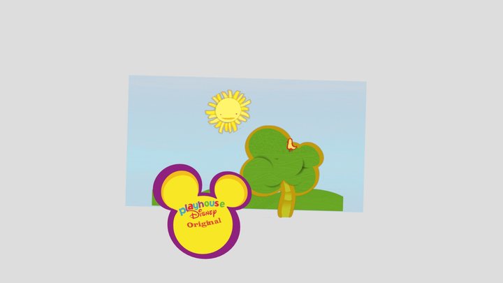 Playhouse Disney Original Logo 2007-2011 Remake 3D Model