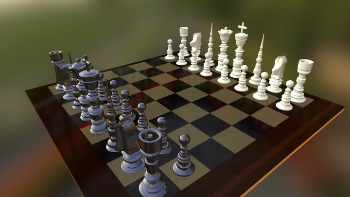 Ajedrez Ultimo 3D Model
