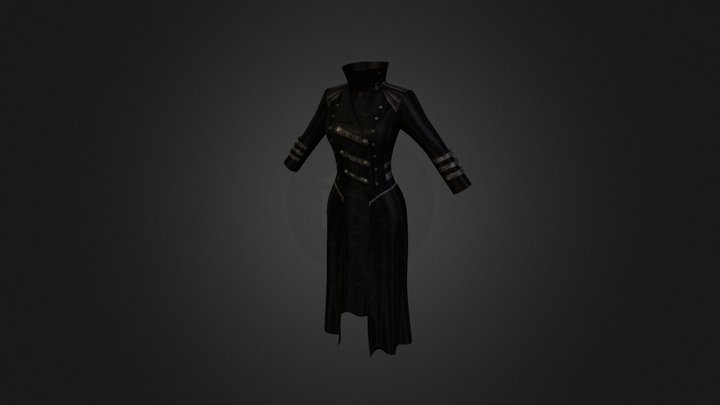 gothic coat 3D Model