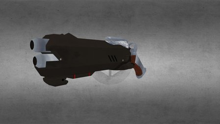 Overwatch Fan Art Reaper's Gun 3D Model