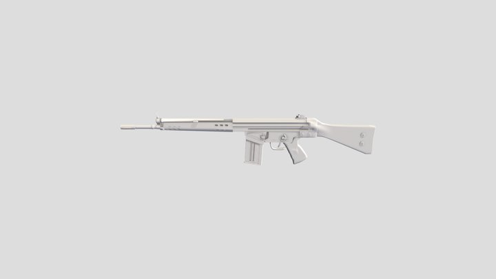 G3A3 Rifle 3D Model