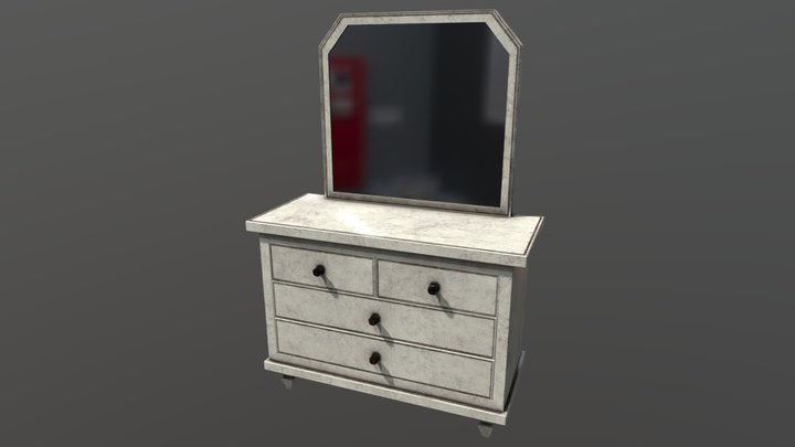 Dresser lowpoly 3D Model
