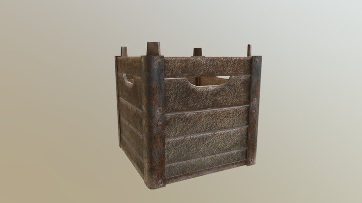 Crate 3D Model