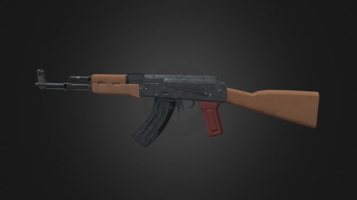 AK-47 | With Detachable Mag 3D Model