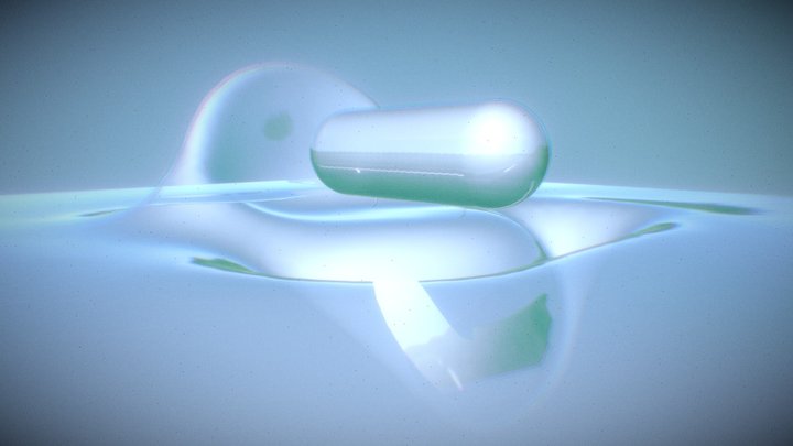 Tic-Tac UAP / UFO with Warp Bubble 3D Model