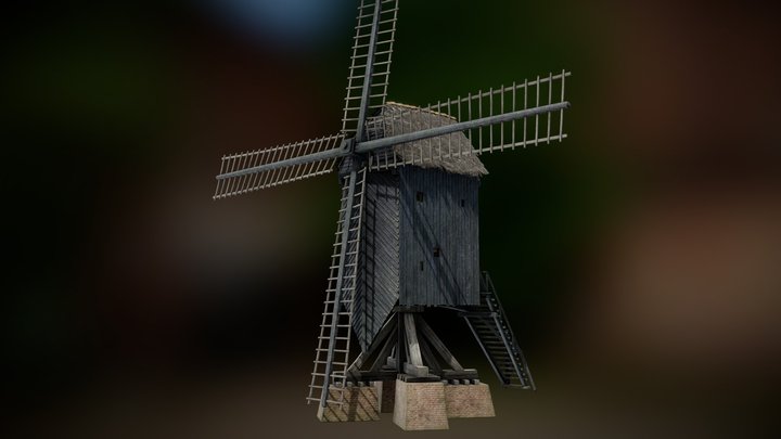 Post Windmill - Dutch Republic - 16th Century 3D Model