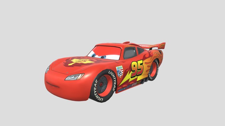 wgp_lightning_mcqueen_cars_2 3D Model