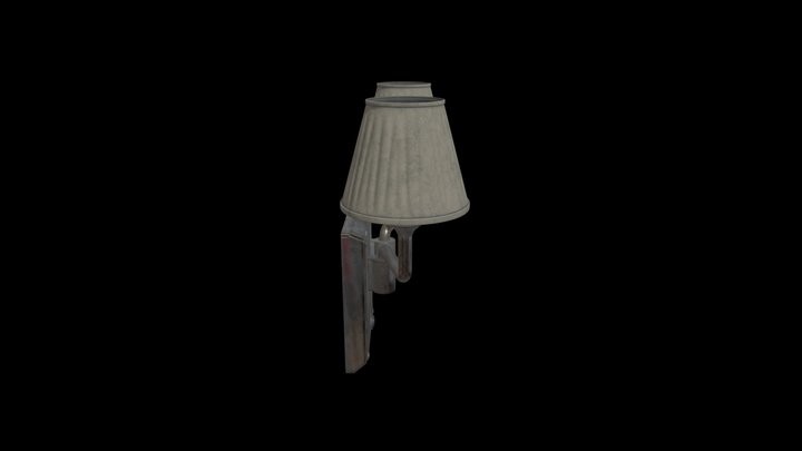 Old Wall Lamp 3D Model