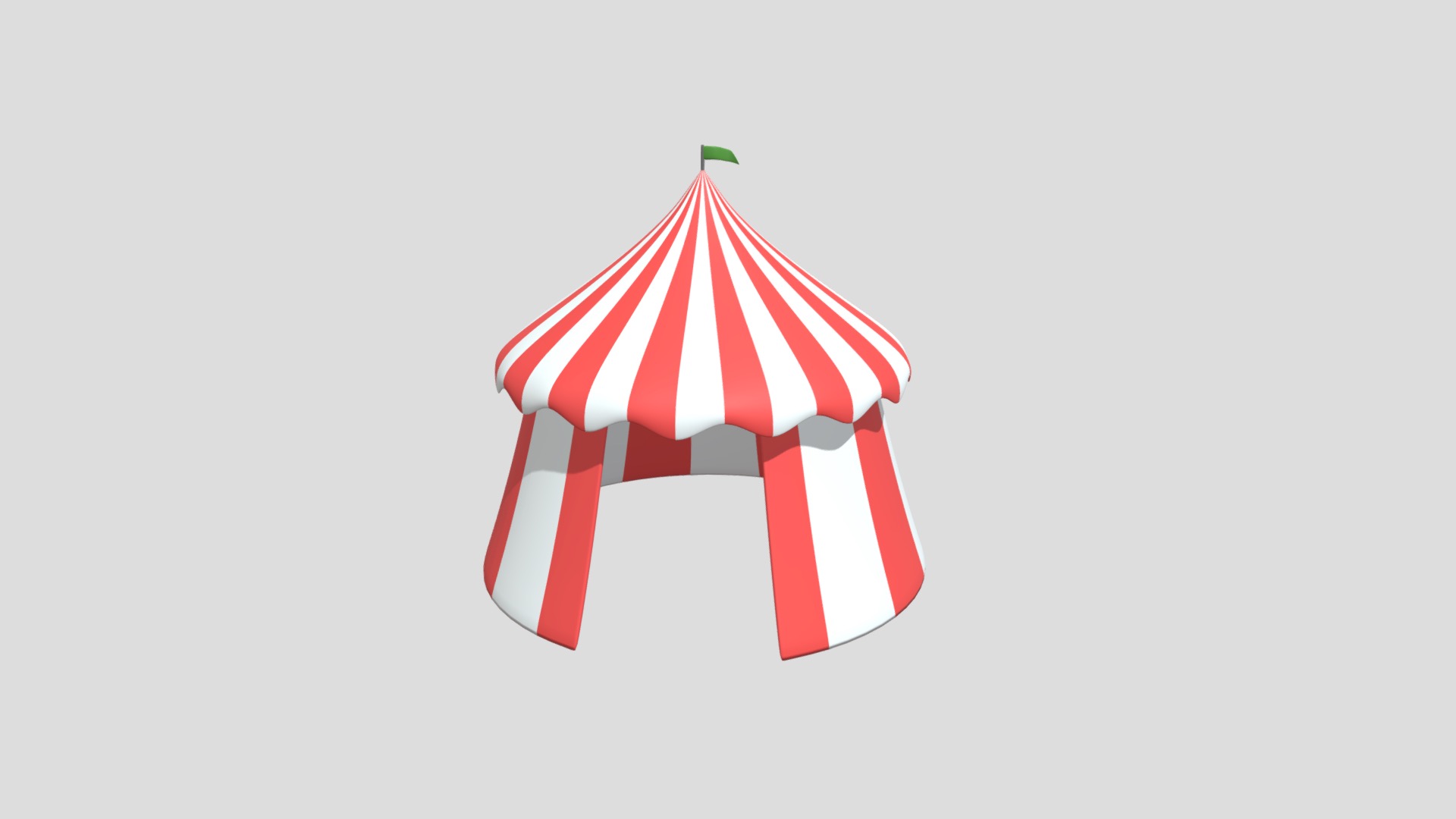 3D model Circus Tent - This is a 3D model of the Circus Tent. The 3D model is about chart, radar chart.
