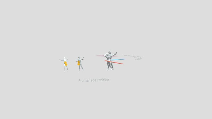 Promenade Position / Ballrom Dance 3D Model