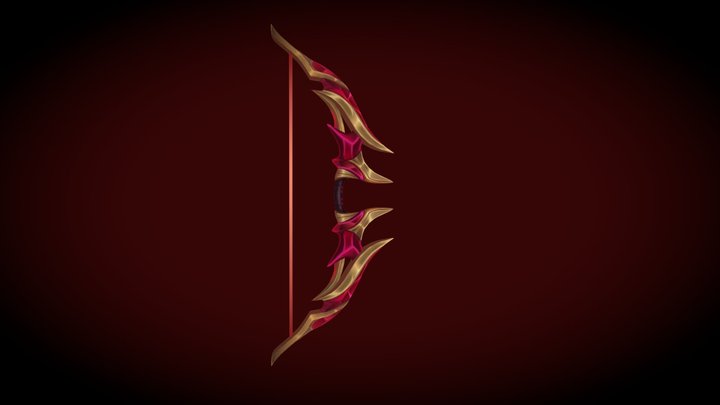 Crystalis Motus Ashe Fan Art - Bow 3D Model