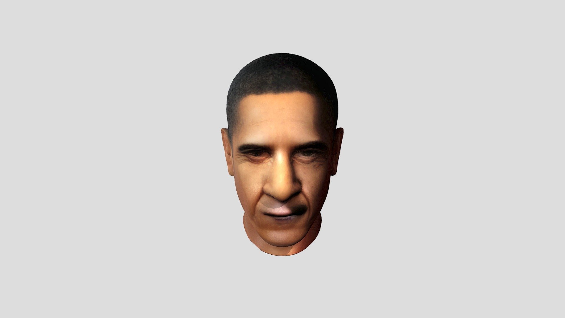 head Obama - Download Free 3D model by bevi3d [be9c639] - Sketchfab