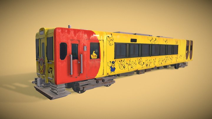 Pikachu Train || Dirty ed || Finals || Sem 2 3D Model