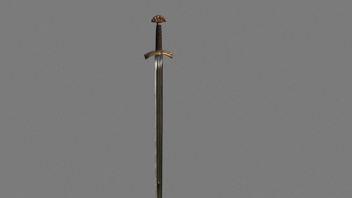 Nordic Sword 3D Model