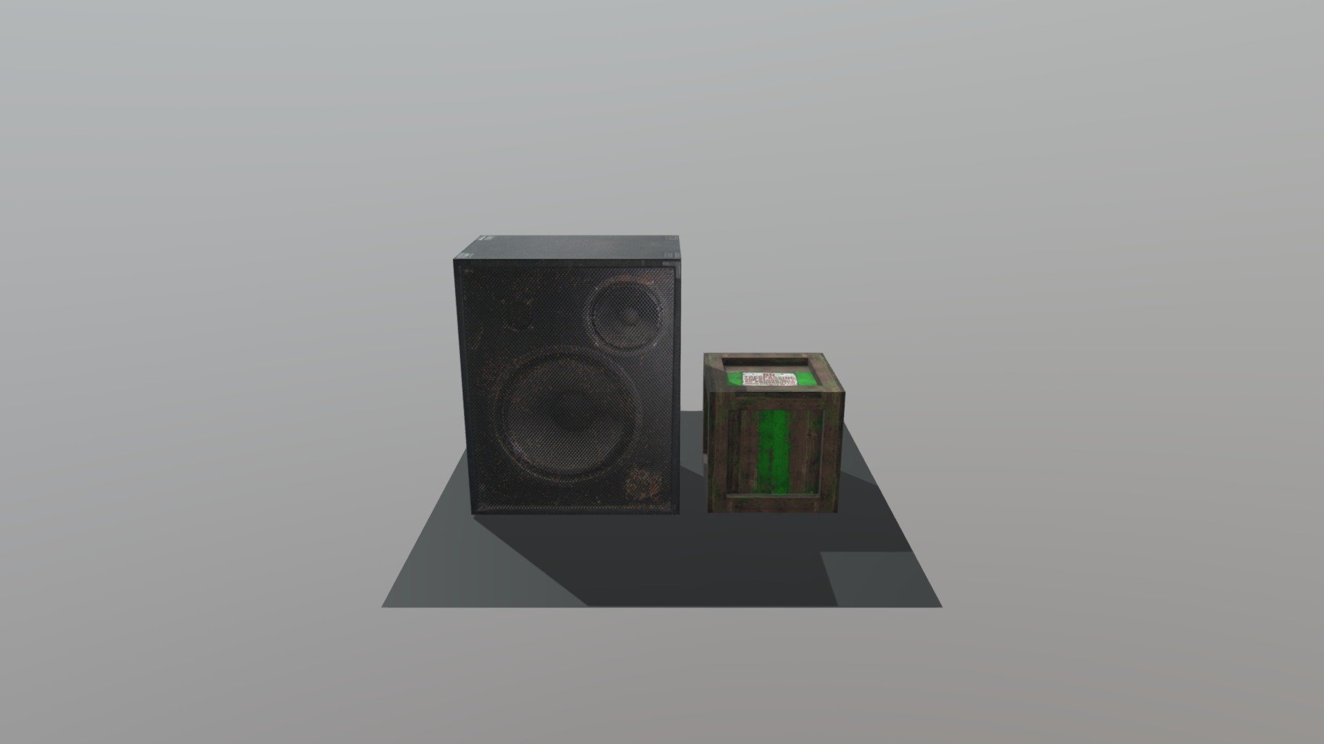 Speaker_Scene 3D model by ScrappysArt [be9e58c] Sketchfab