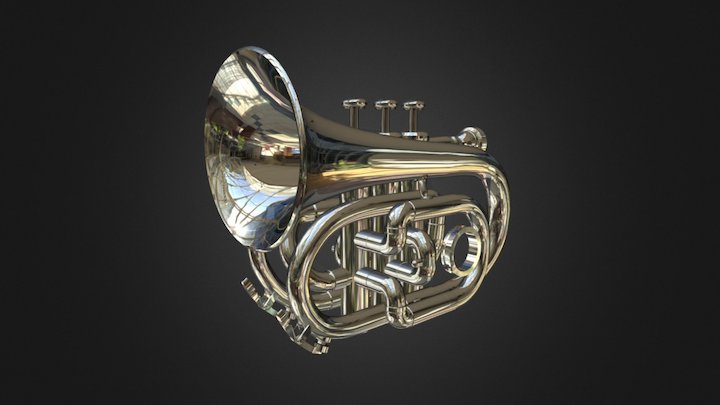 Pocket Trumpet (Low Quality) 3D Model