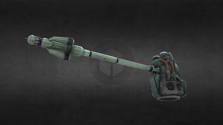 Stylized War hammer 3D Model