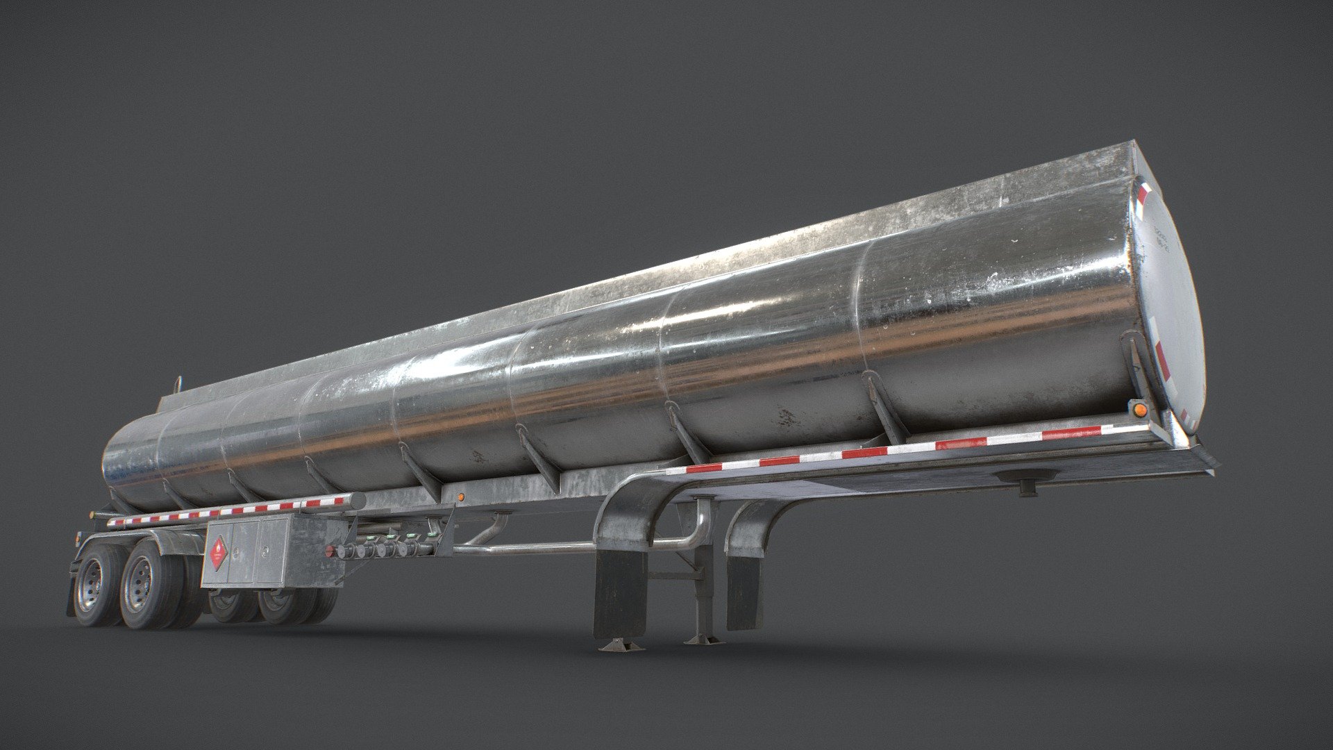Fuel Tank Trailer Low Poly Buy Royalty Free 3D model by MSWoodvine [be9faa5] Sketchfab Store