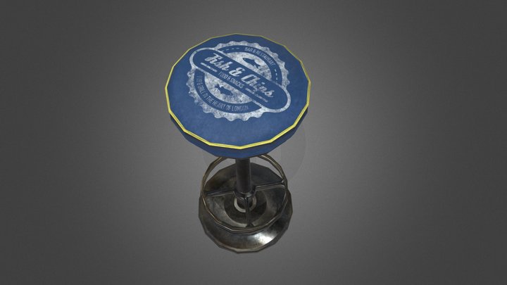 Bar Stool 3D Model