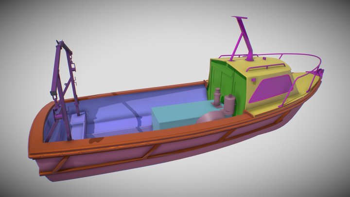 Beach Boat - Model 3D Model
