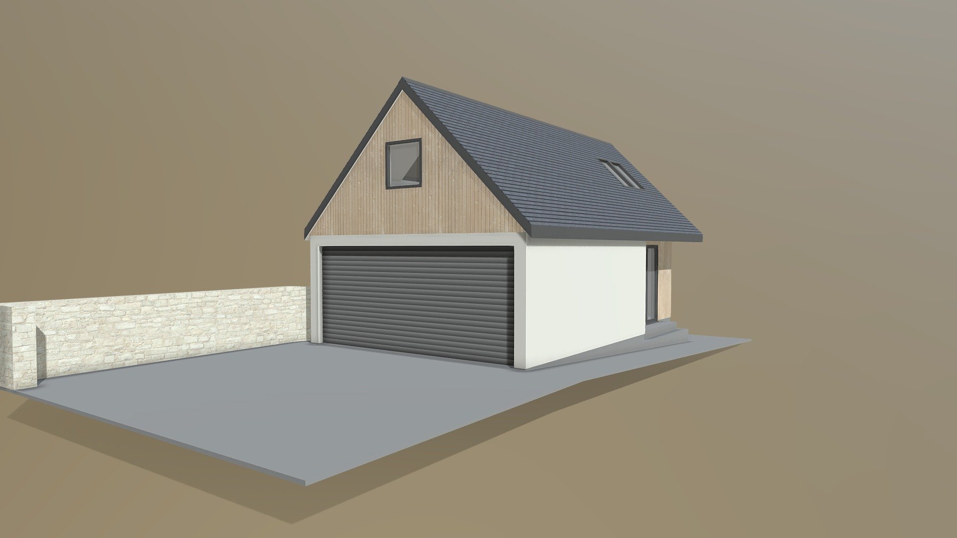 Garage Extension Updated - 3D model by Somerset Architectural ...