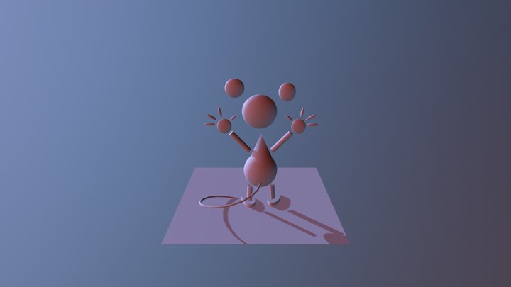 Mickey Mouse, abstract 3D Model