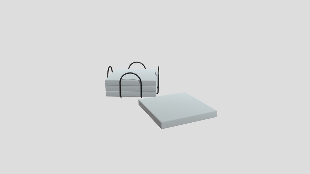 Marble Coasters And Stand