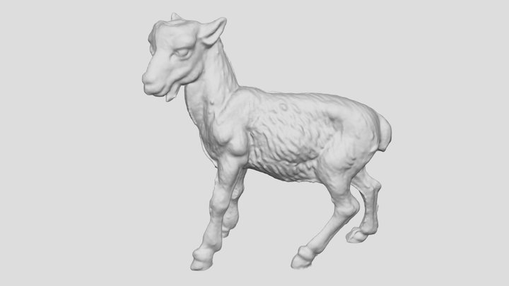 Goat 3D Scanned toy 3D Model