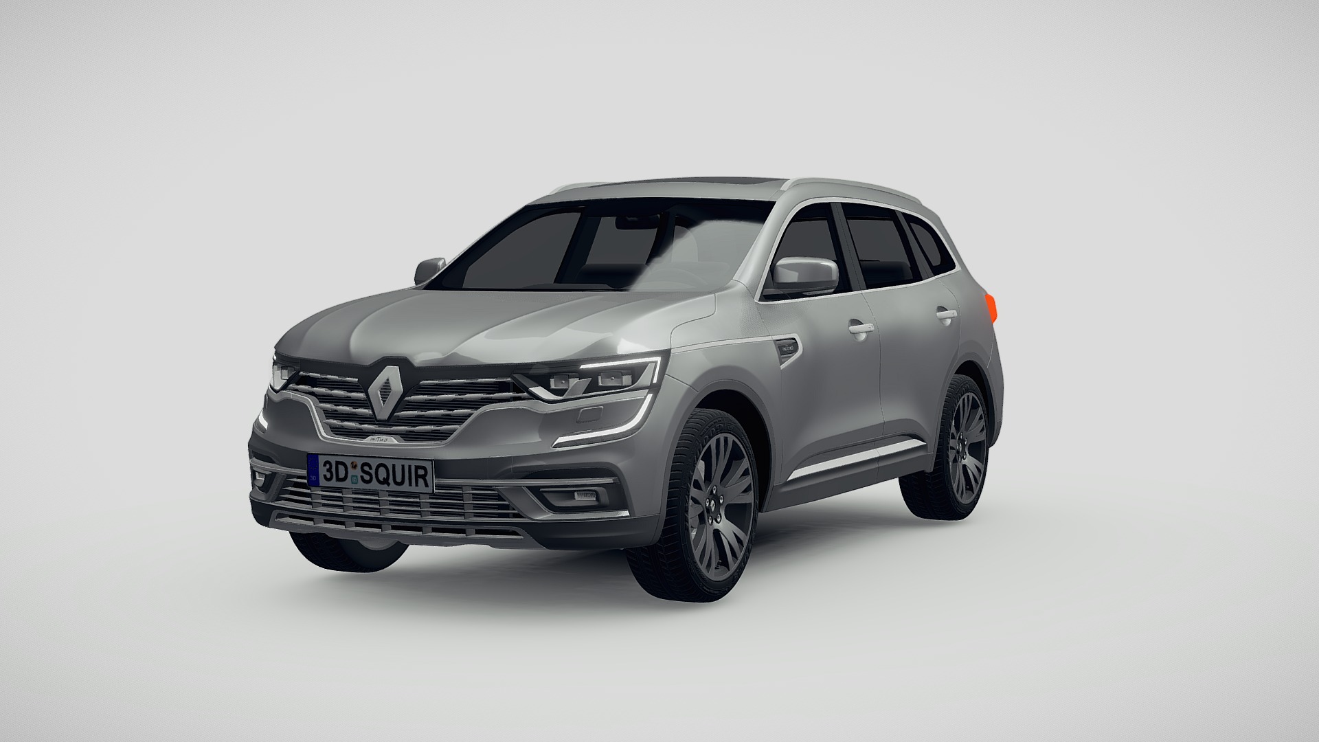 3D model Renault Koleos 2020 - This is a 3D model of the Renault Koleos 2020. The 3D model is about a silver car with a white background.