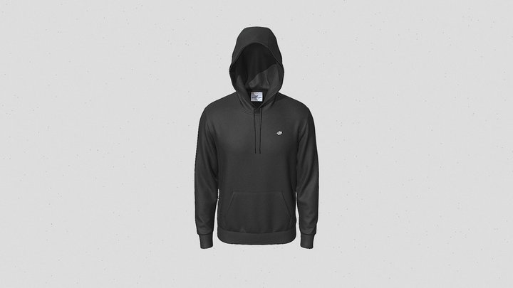 Male Hoodie Material 02 3D Model
