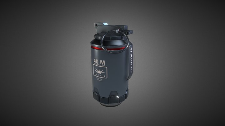 Elysium Grenade 3D Model