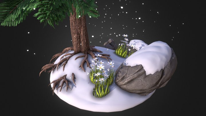 Kinoko - Diorama of Environmental Assets (Set 2) 3D Model
