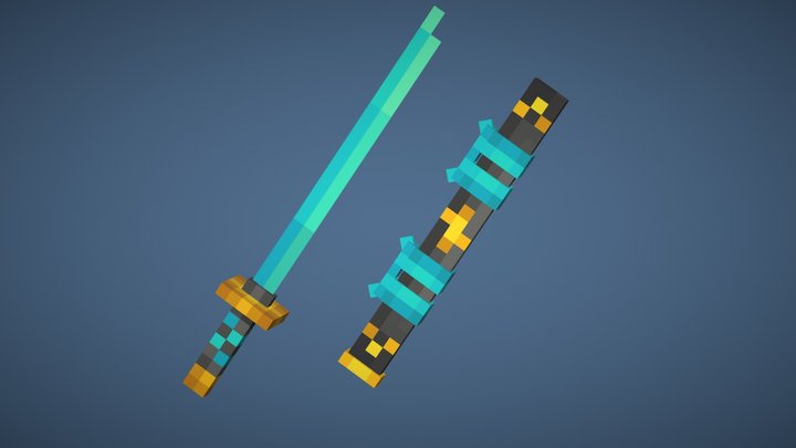 Katana «Flower of the Sea» 3D Model