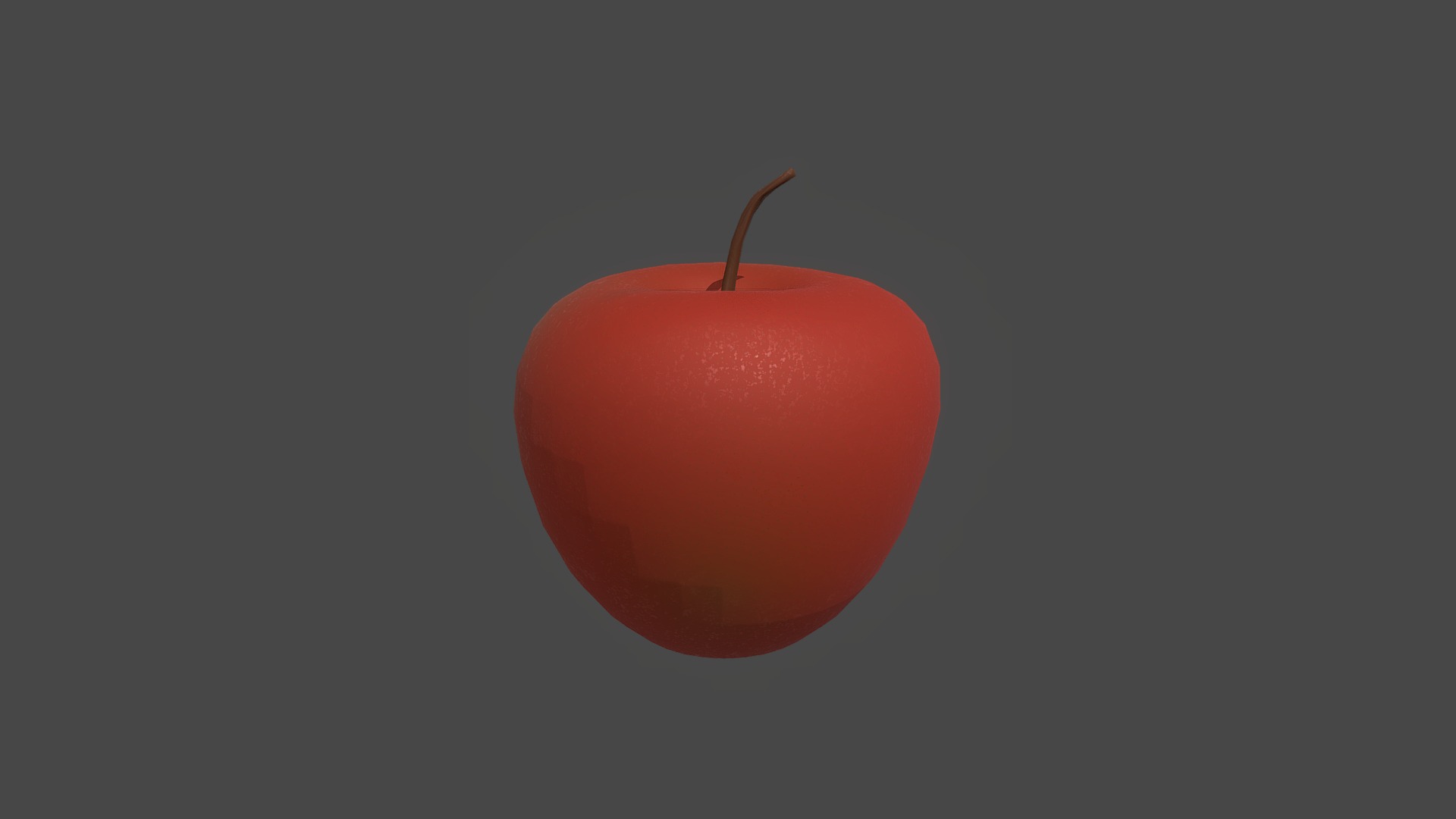 3D model apple - This is a 3D model of the apple. The 3D model is about a red apple on a black background.